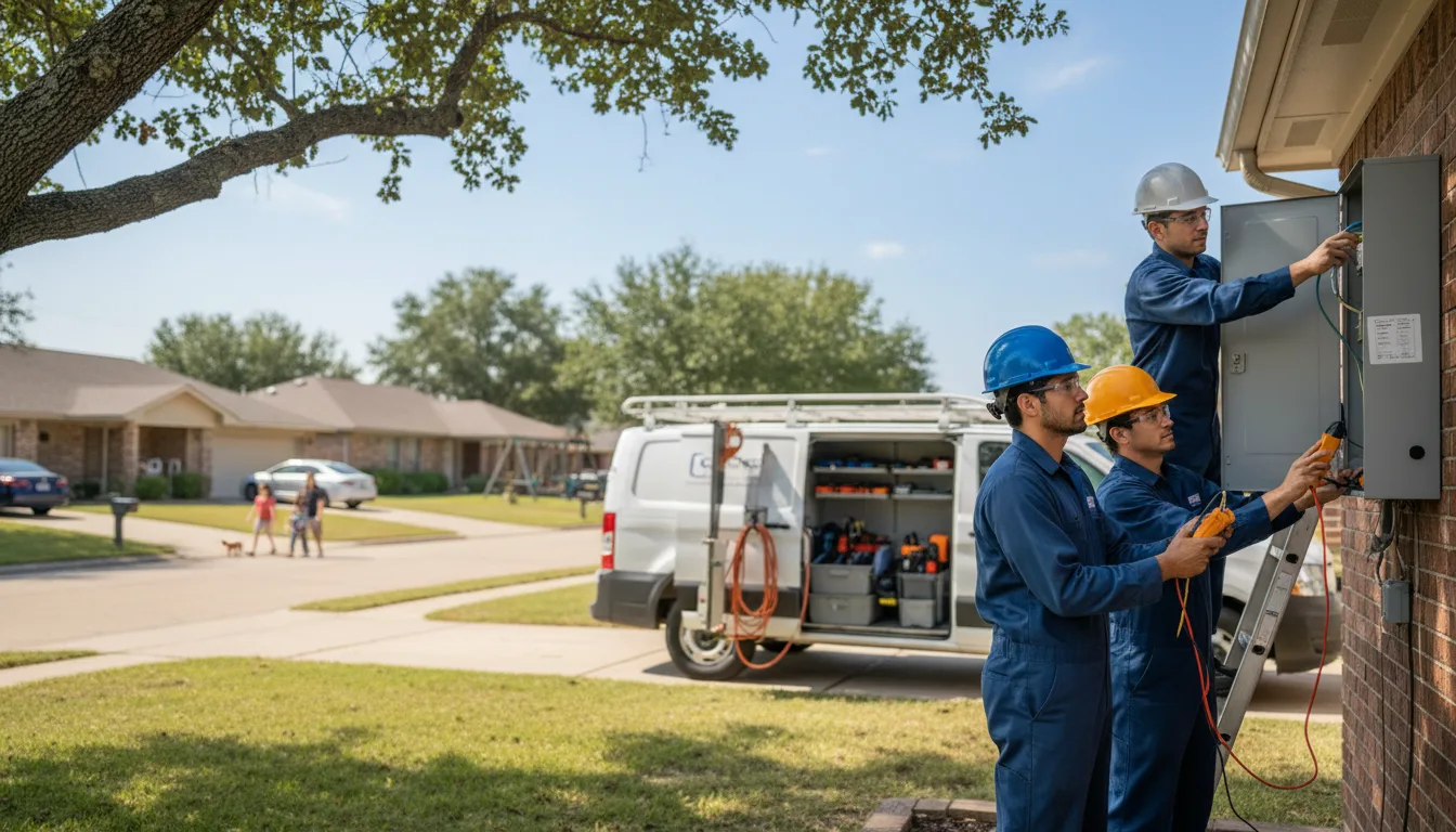 Certified electrician providing emergency electrical services in Maribel, WI
